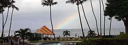 Beach rainbow